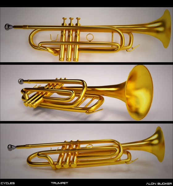 Trumpet 3D Models for Download TurboSquid